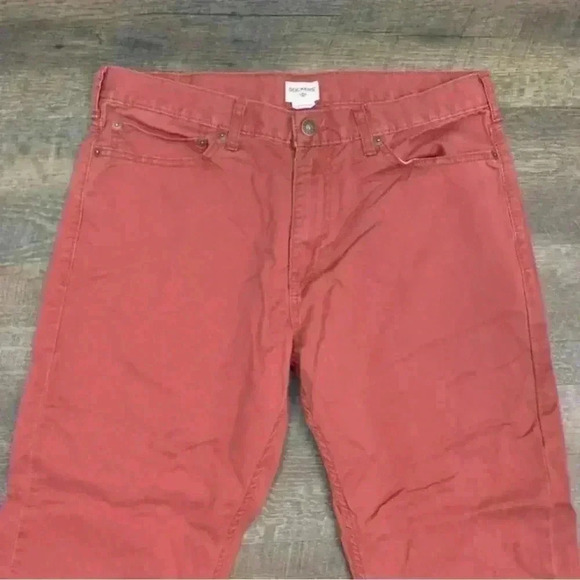 DOCKERS - Harvest Red Jean-cut Stretch Chino Flat-Front Pants, Fits Mens 34X30 - Picture 15 of 15